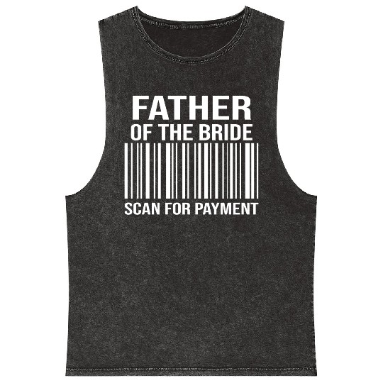 Father Of The Bride Engagement Bride's Father Mineral Wash Tank Tops