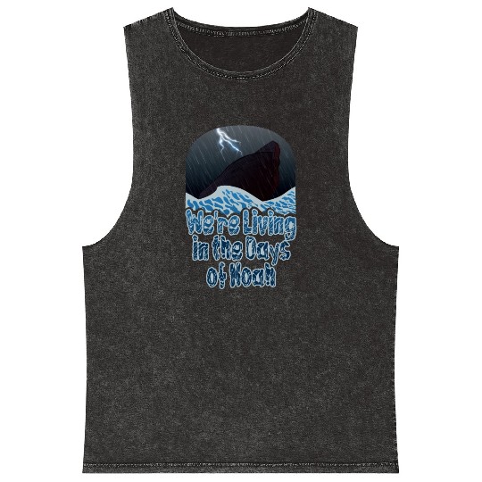 We're Living in the Days of Noah Mineral Wash Tank Tops