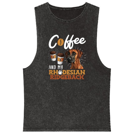 Rhodesian Ridgeback and Coffee Ridgeback Mineral Wash Tank Tops