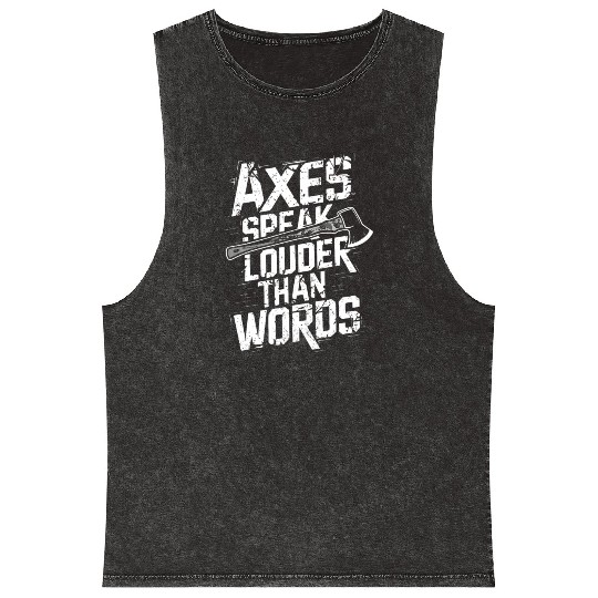 Axe Throwing Enthusiasts Championship Precision Mineral Wash Tank Tops