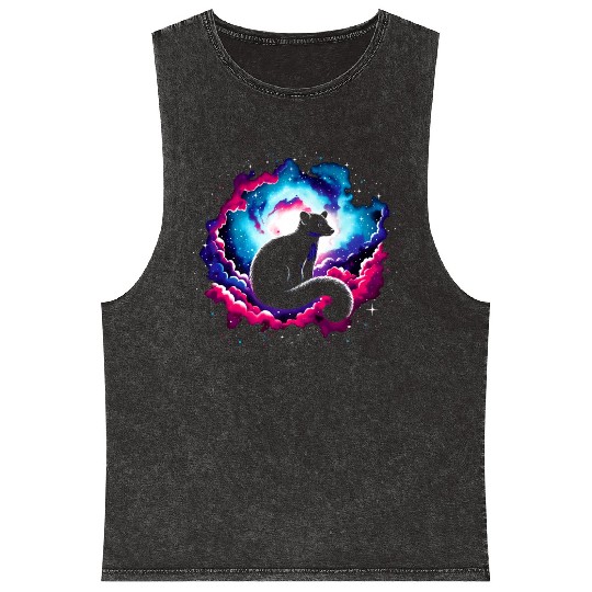 Cool Platypus Galaxy Space Art Mineral Wash Tank Tops