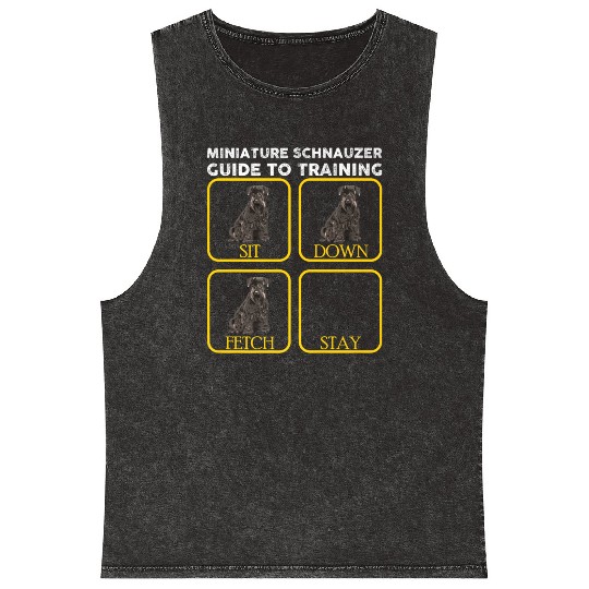 Miniature Schnauzer Training Premium Mineral Wash Tank Tops