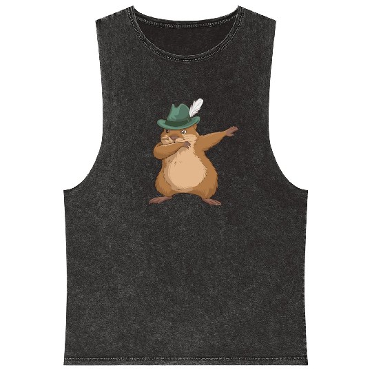Groundhog Marmot for a Marmot lover groundhog fan Mineral Wash Tank Tops