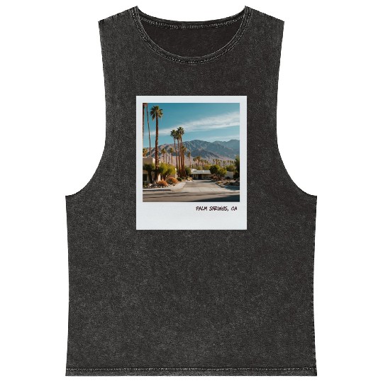 Mono Enterprises "Travels" Palm Springs #3 Mineral Wash Tank Tops