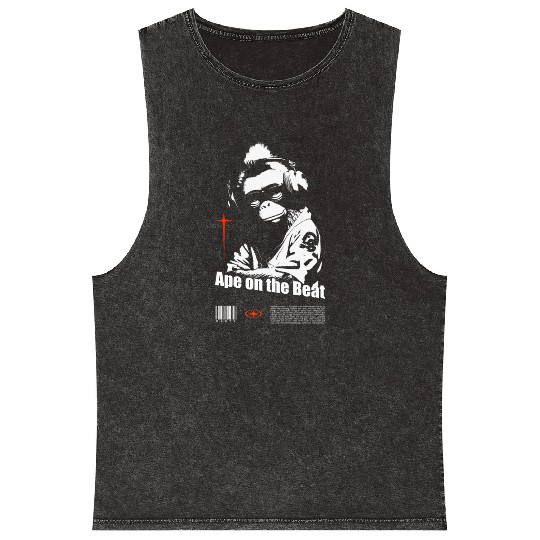 Ape on the Beat Mineral Wash Tank Tops