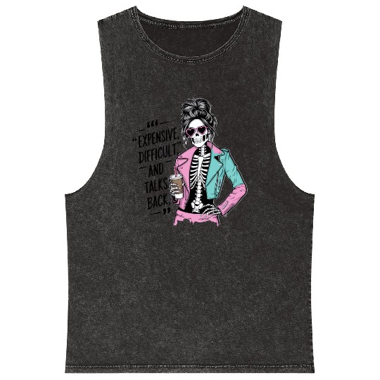 expensive difficult and talks back Mineral Wash Tank Tops