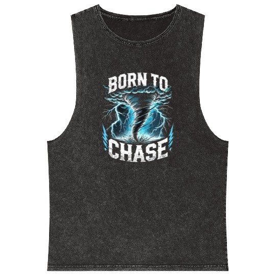 Tornado Chasing Adventures: Embrace Nature's Fury Mineral Wash Tank Tops