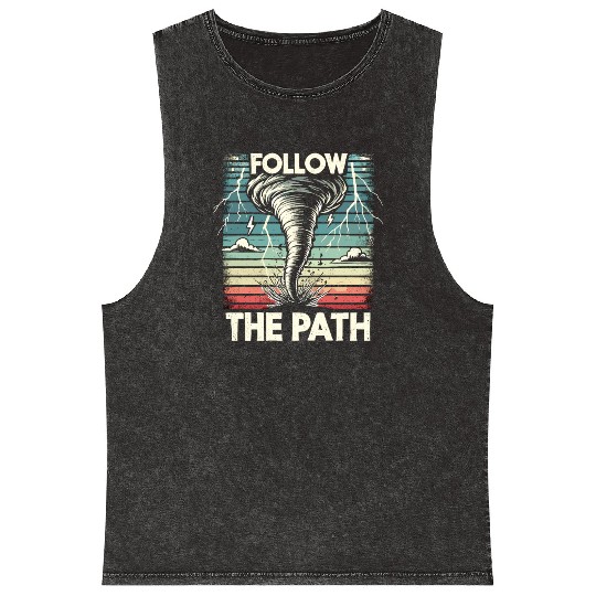 Tornado Chasing Adventures: Embrace Nature's Fury Mineral Wash Tank Tops
