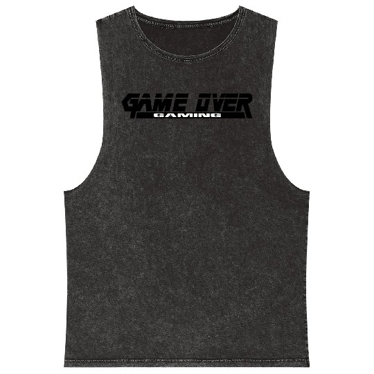 GameOverGaming Metal Gear Solid Black Parody Mineral Wash Tank Tops