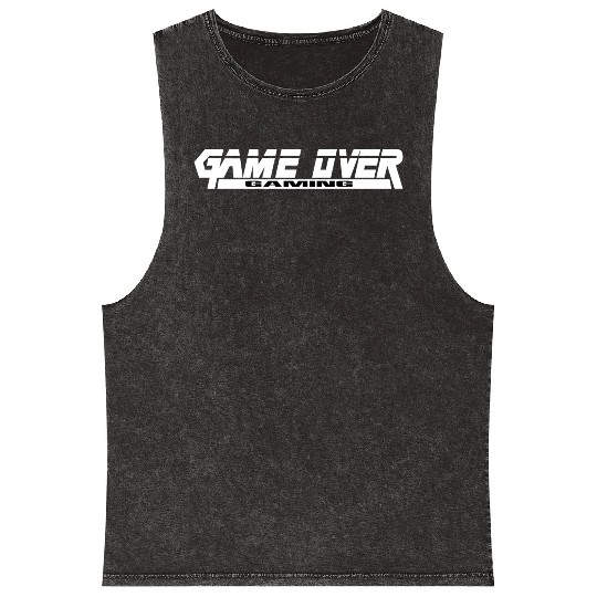 GameOverGaming Metal Gear Solid White Parody Mineral Wash Tank Tops