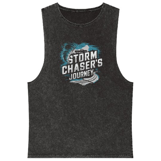 Tornado Chasing Adventures: Embrace Nature's Fury Mineral Wash Tank Tops