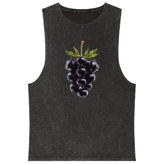 Blackberry Realistic Mineral Wash Tank Tops
