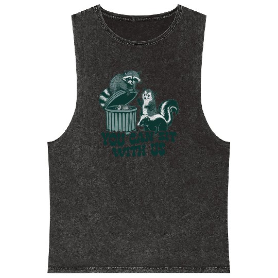 You Can Sit With Us Funny Awesome Mineral Wash Tank Tops