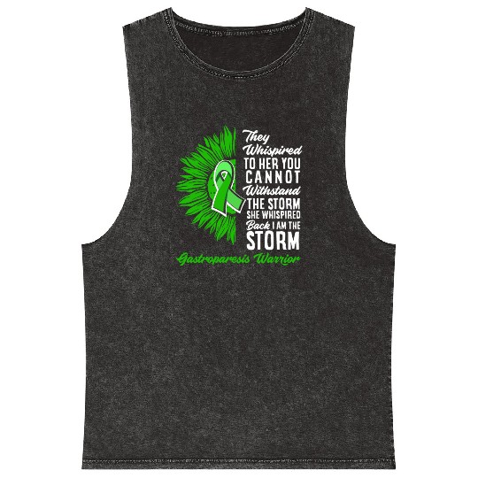 Motivational Storm Gastroparesis Awareness Mineral Wash Tank Tops