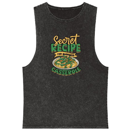 Green Bean Casserole Mineral Wash Tank Tops