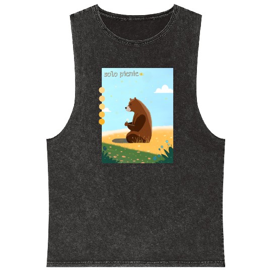 solo picnic for outdoor picnics Mineral Wash Tank Tops