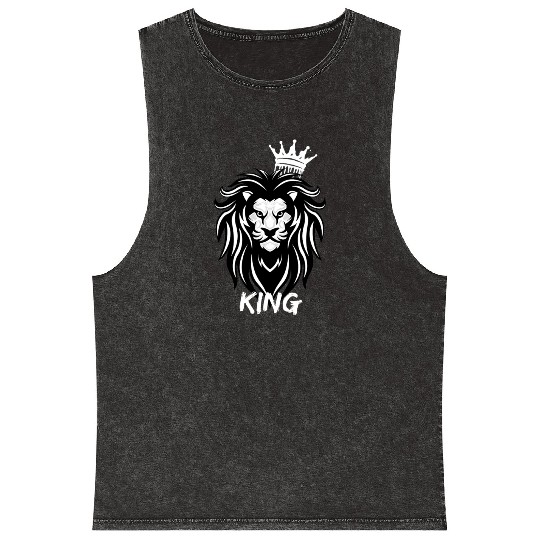 Lion King Motivational design Mineral Wash Tank Tops