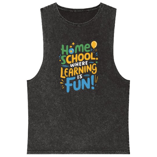 Embrace The Homeschool Journey With Your Mineral Wash Tank Tops