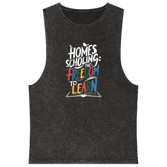 Embrace The Homeschool Journey With Your Mineral Wash Tank Tops