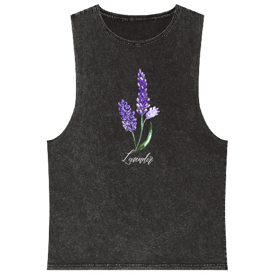 Lavender Flowers, Keen Gardner, Flower lover Mineral Wash Tank Tops