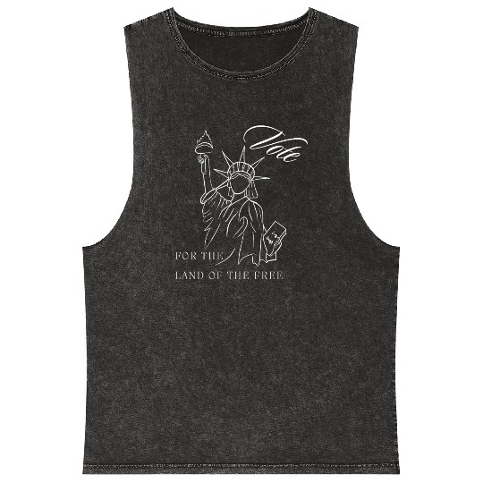 Vote For The Land Of The Free Mineral Wash Tank Tops