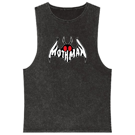 Mothman Monster Creepy Cryptid Mineral Wash Tank Tops