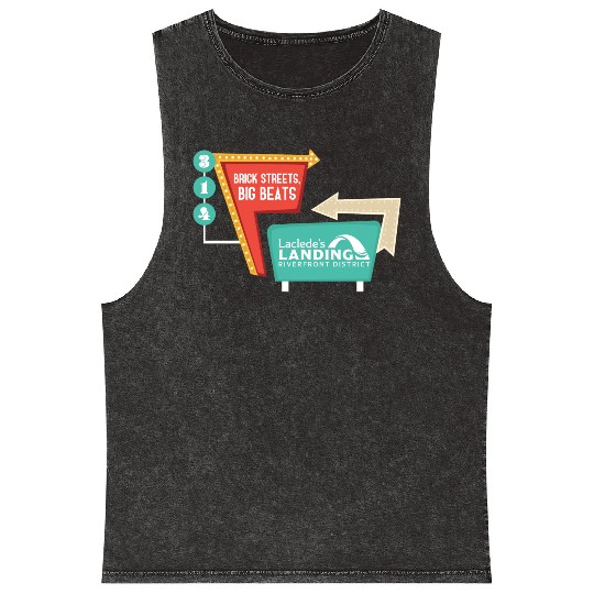 Brick Streets, Big Beats Dark Mineral Wash Tank Tops