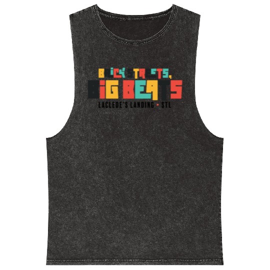 Brick Streets, Big Beats - Light Mineral Wash Tank Tops