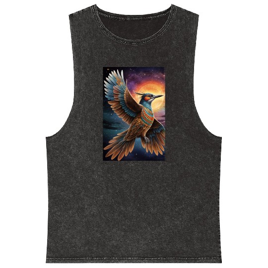 Bird of paradise Mineral Wash Tank Tops
