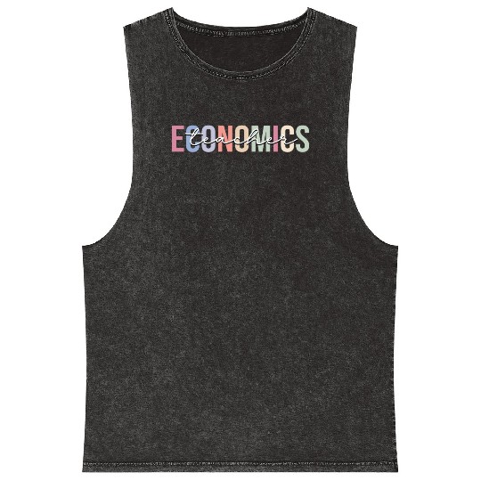 Economics Teacher Economist Mineral Wash Tank Tops