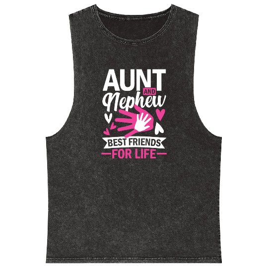 aunt and nephew best friends for life Mineral Wash Tank Tops