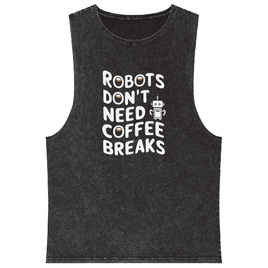 Robotics AI Automation Machine Learning Mineral Wash Tank Tops