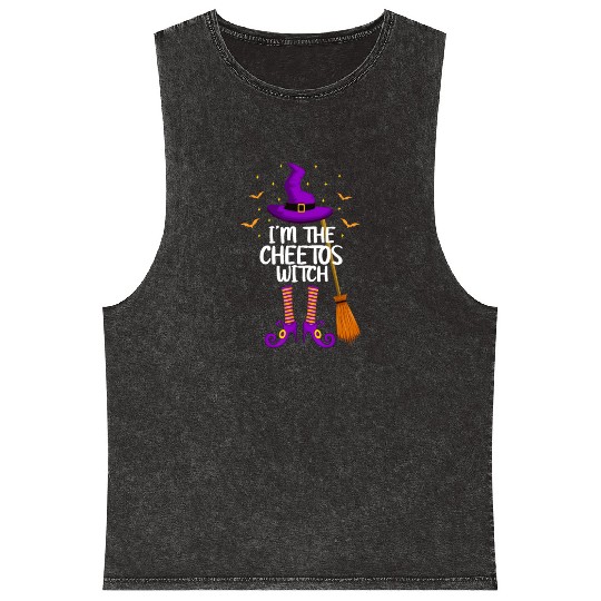 Im The Cheetos Witch Funny Cheetos Halloween Mineral Wash Tank Tops