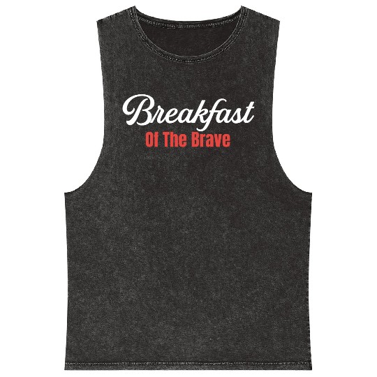 Breakfast Of The Brave Bacon and Cheese Meaty Mineral Wash Tank Tops