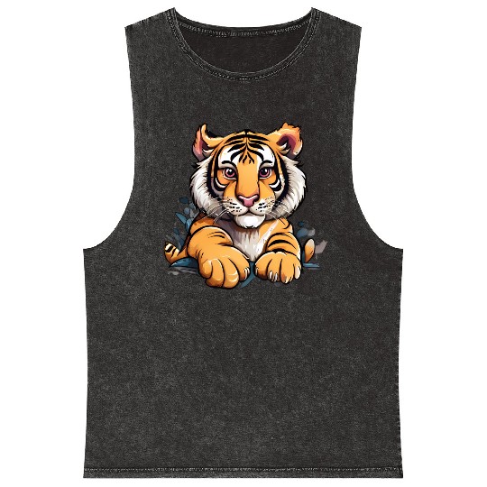 Baby Tiger Mineral Wash Tank Tops