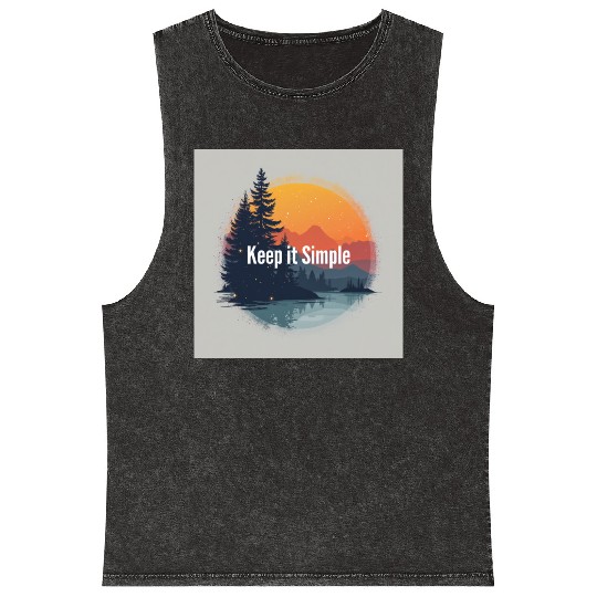 keep it simple trends Mineral Wash Tank Tops