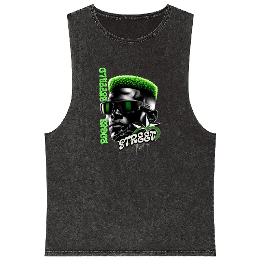 ROGUE BUFFALO STREET WEARE Mineral Wash Tank Tops
