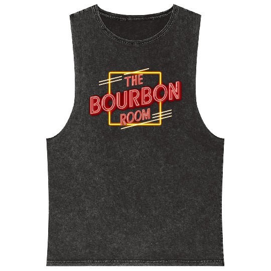 Vintage The Bourbon Room Bar and Music Venue Mineral Wash Tank Tops