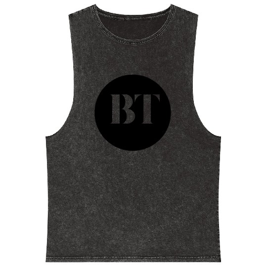 BT _ logo with your name or your channel name Mineral Wash Tank Tops
