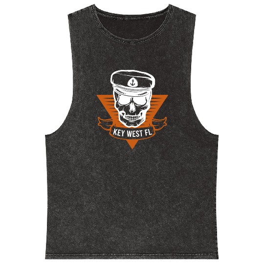 Sunshine-State KEY-WEST, FL Coastal Sailing Mineral Wash Tank Tops