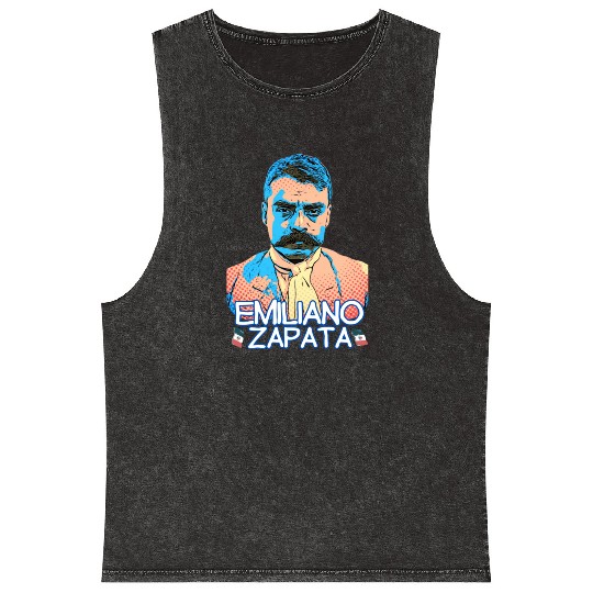 Emiliano Zapata Mineral Wash Tank Tops