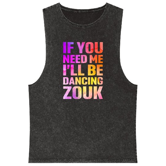 Zouk Dance Festival Design for Zouk Dancer Mineral Wash Tank Tops