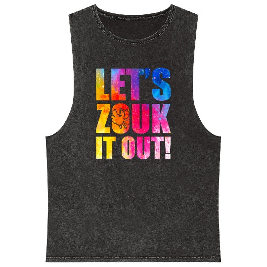 Zouk Dance Festival Design for Zouk Dancer Mineral Wash Tank Tops