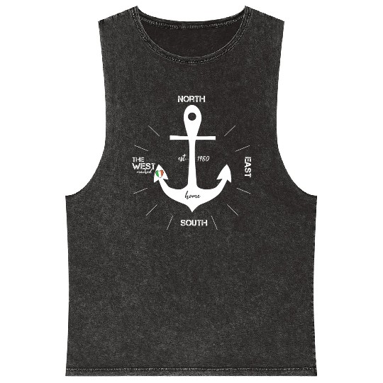 ireland anchor Mineral Wash Tank Tops