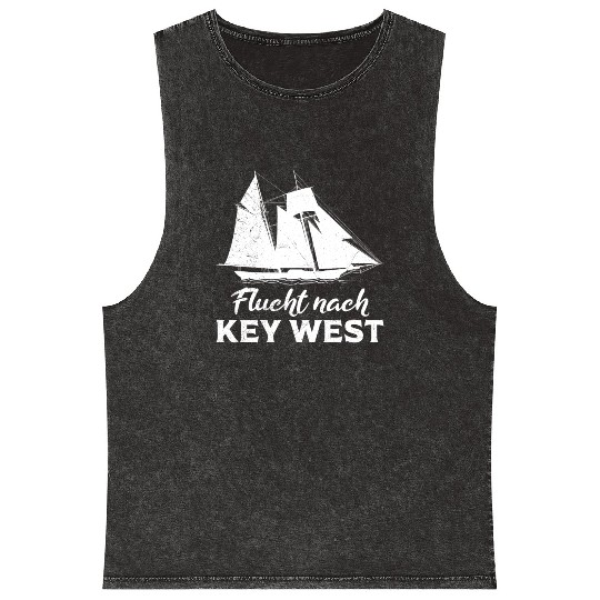 Florida ESCAPE TO KEY-WEST Sailing Florida Mineral Wash Tank Tops