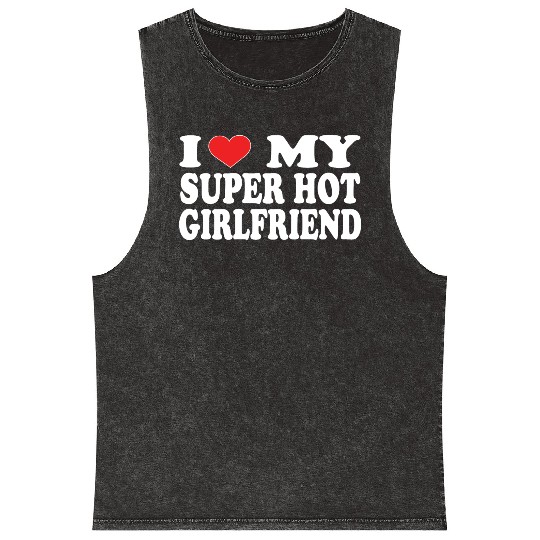 I Love My Boyfriend Mineral Wash Tank Tops | Cute Romantic Mineral Wash Tank Tops