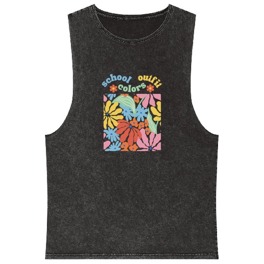 school outfit colors: Perfect Your Campus Style Mineral Wash Tank Tops