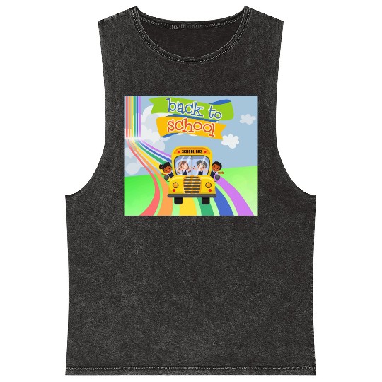 kides back to school Mineral Wash Tank Tops 2024