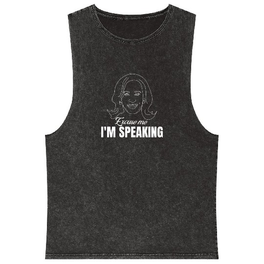 I'm Speaking, Kamala Harris Quote Mineral Wash Tank Tops
