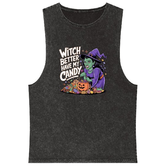 witch better have my candy 2 Mineral Wash Tank Tops